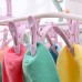 YJYdada 12 Clip Folding Drying Rack Underwear Socks Clip Multi-functional Clothes Rack (Pink) - B07FYJZ7D5